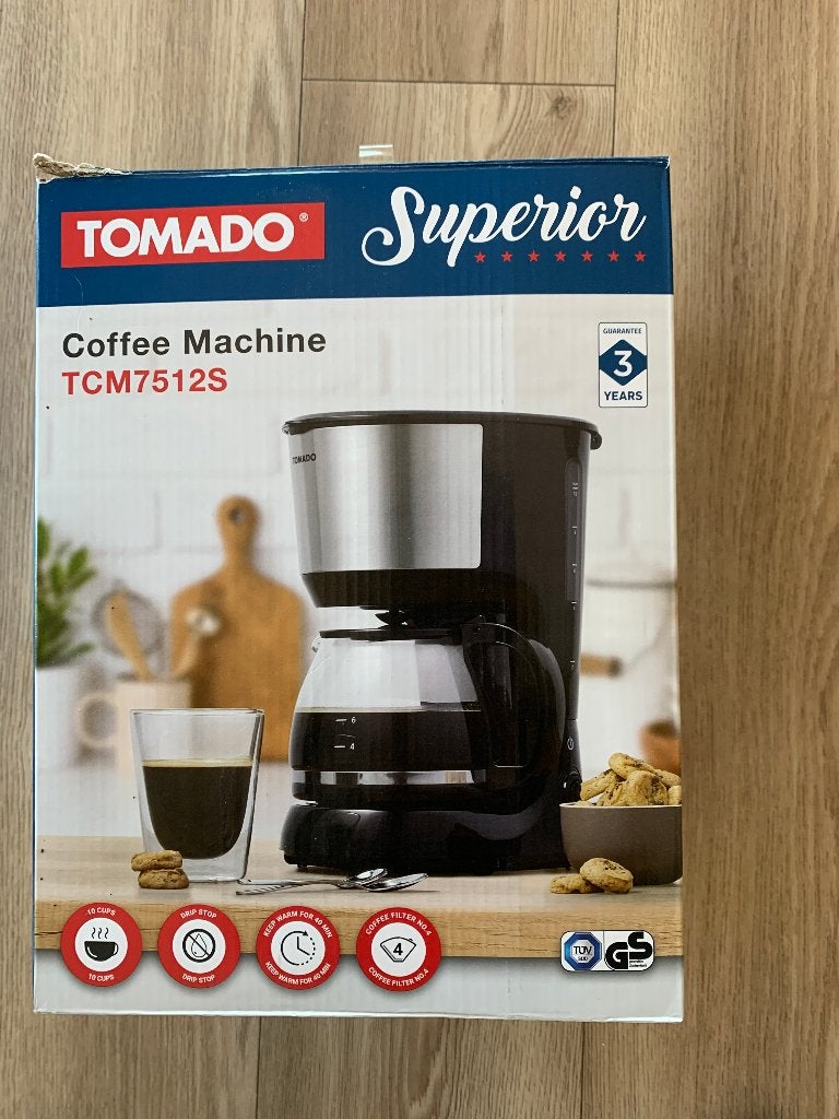 Te koop Tomado koffiemachine,, Ophalen, Gebruikt