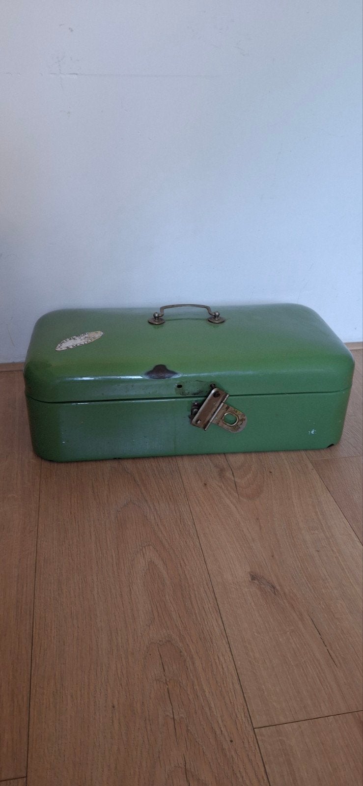 Vintage Broodkist - Groen Emaille, Ophalen of Verzenden