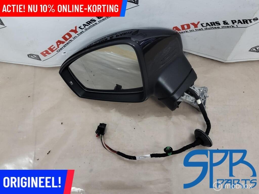 Buitenspiegel LINKS VW Tiguan 5NA 5NN LC9X ELEKTR INKLAPBAAR, Volkswagen, Nieuw, Ophalen of Verzenden, Volkswagen