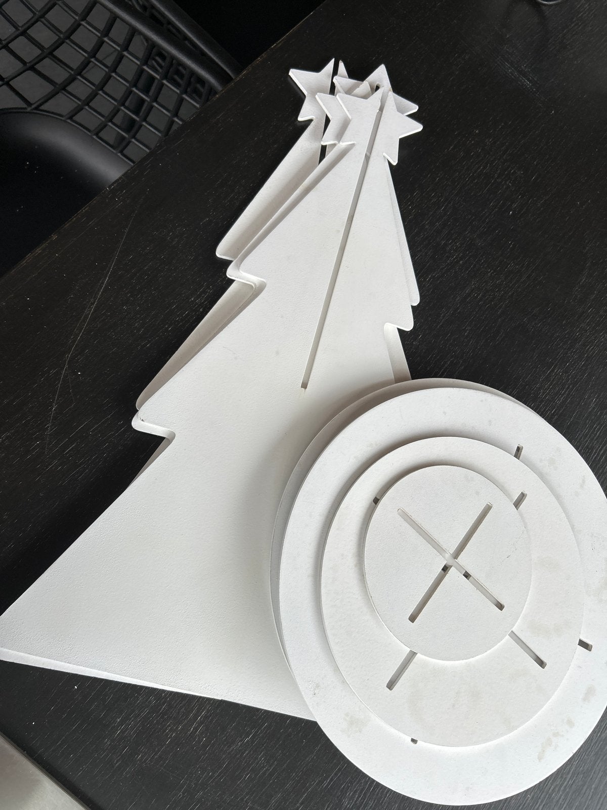 Decoratieve Kerstboom Etagère - Wit, Etagère, Ophalen of Verzenden, Overige materialen, Gebruikt