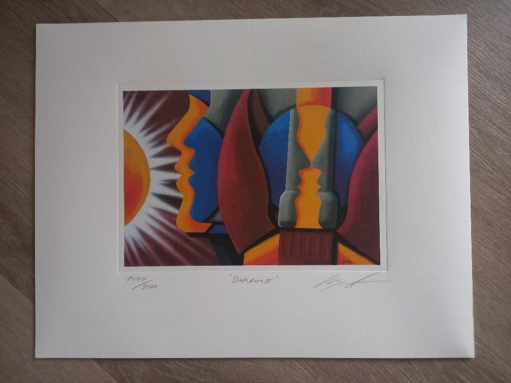 moderne werken van W. Ketz, Antiek en Kunst, Kunst | Schilderijen | Modern, Papier/karton, Zeefdruk, Ophalen of Verzenden, Figuren