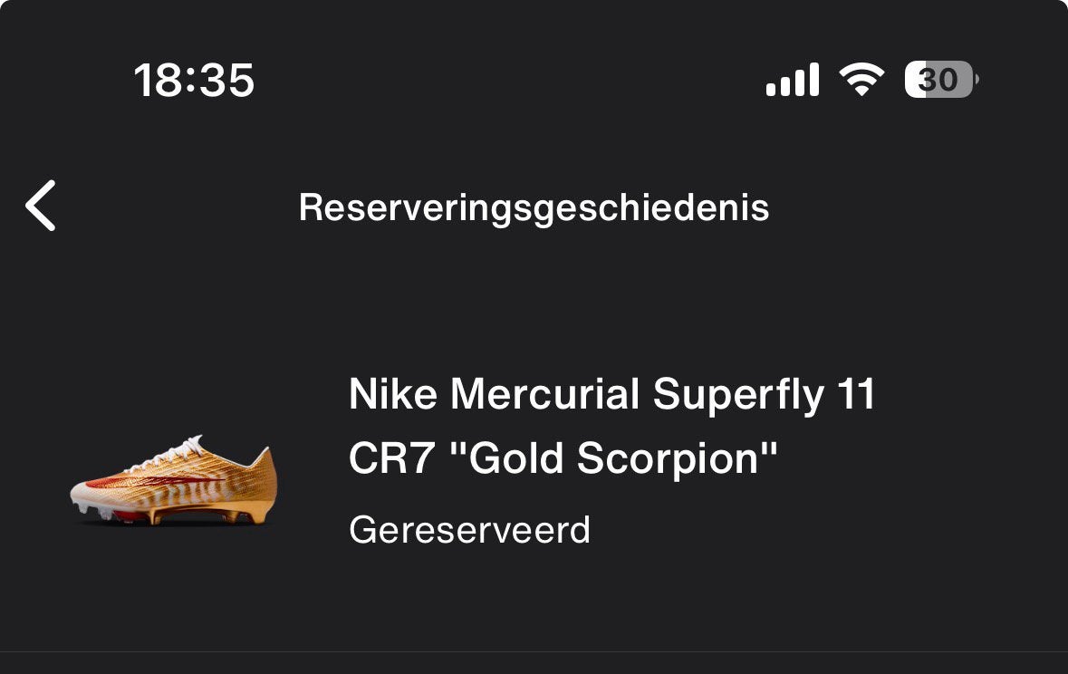 Nike CR7 Mercurial Superfly 11 “Gold Scorpion” EU44, Kleding | Heren, Overige kleuren, Sportschoenen, Nieuw, Ophalen of Verzenden