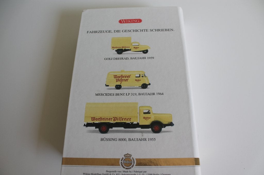 Wiking Warsteiner set, Ophalen of Verzenden, Zo goed als nieuw, Bus of Vrachtwagen, Wiking