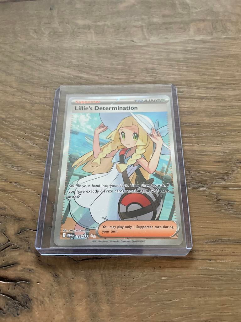Lillie's Determination Pokemon Kaart - Goede Staat, Ophalen of Verzenden, Zo goed als nieuw, Losse kaart