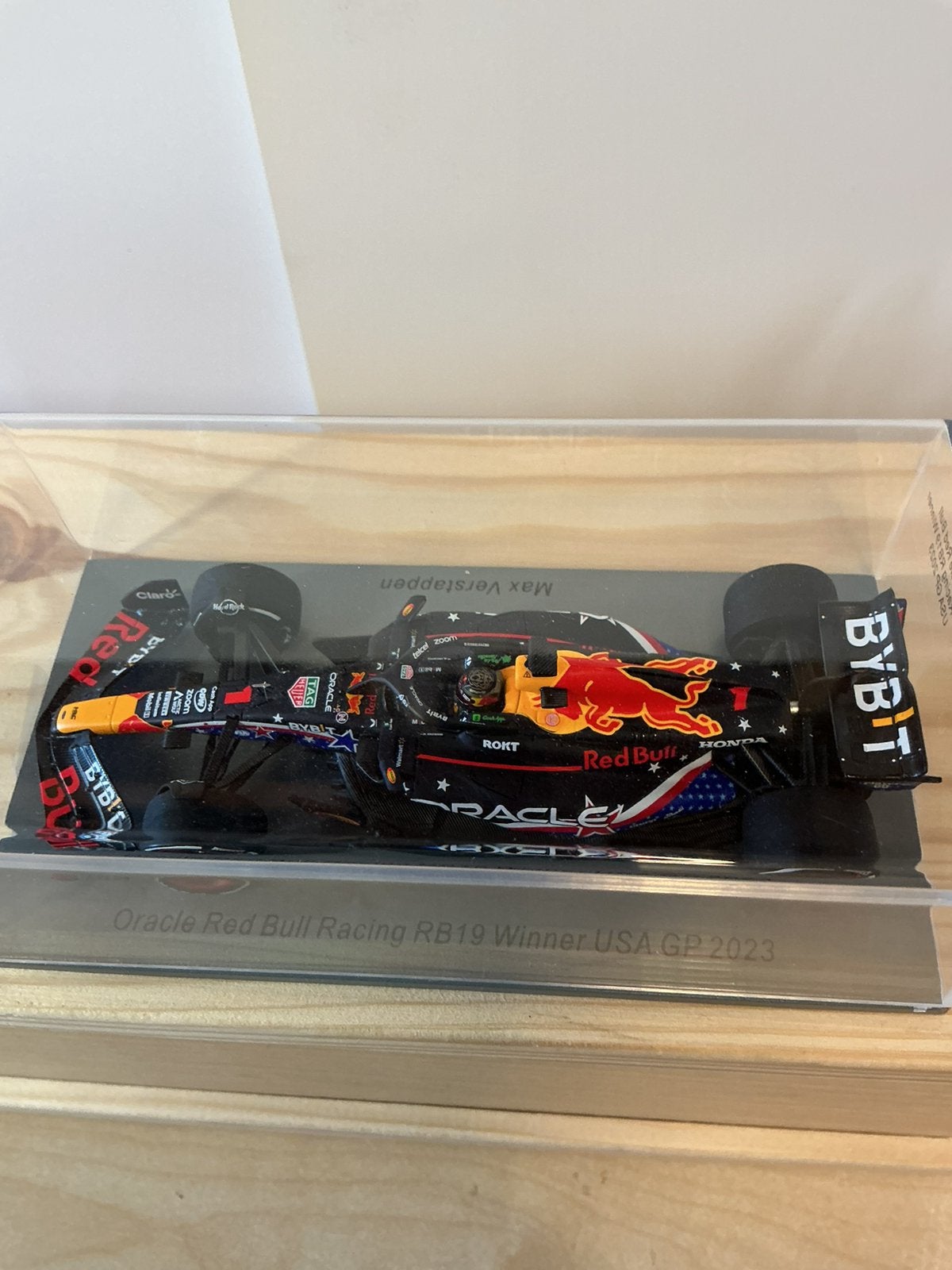 Special livery Austin Max Verstappen 1:43, Ophalen of Verzenden, Zo goed als nieuw, Formule 1