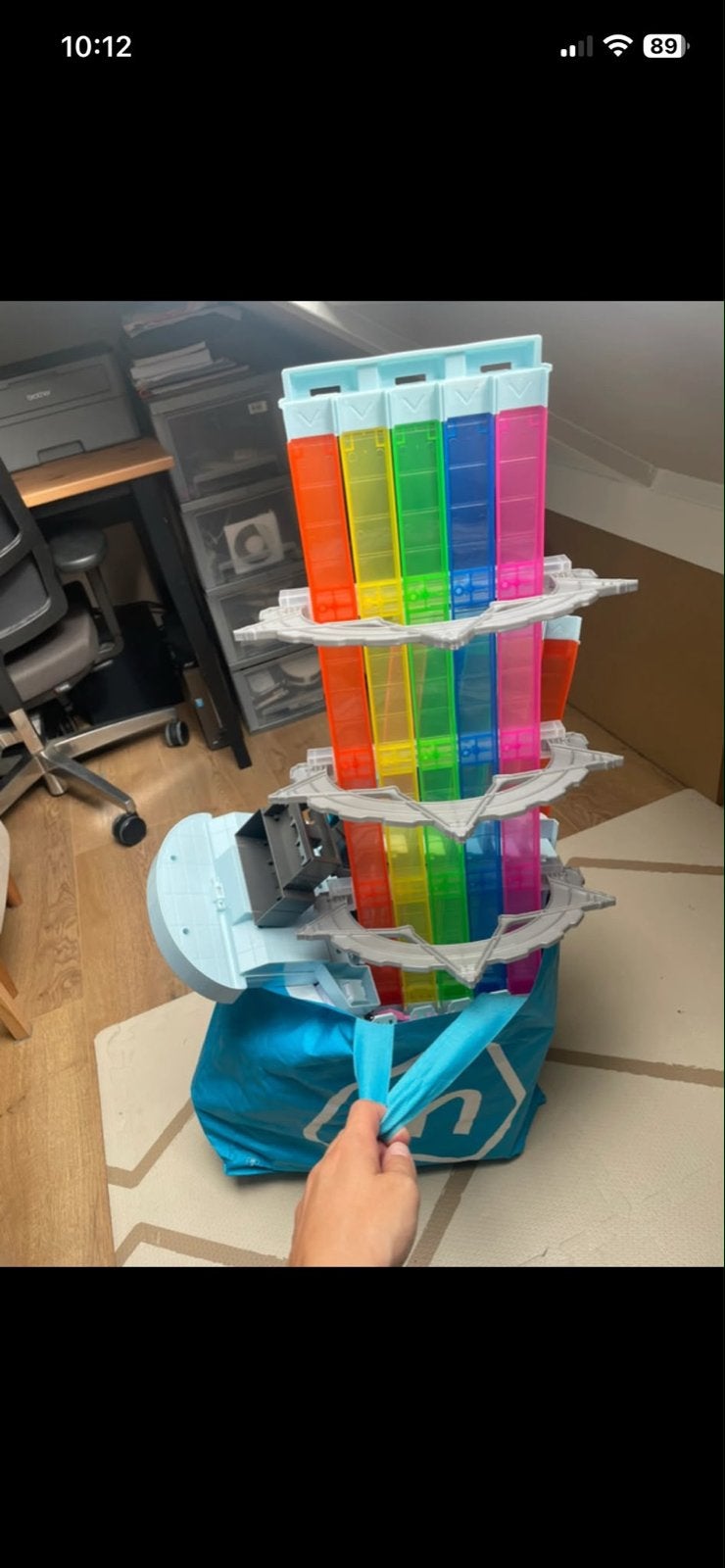 Hot Wheels Mario Kart Regenboogbaan - Zo goed als nieuw, Ophalen, Racebaan, Zo goed als nieuw, Met looping