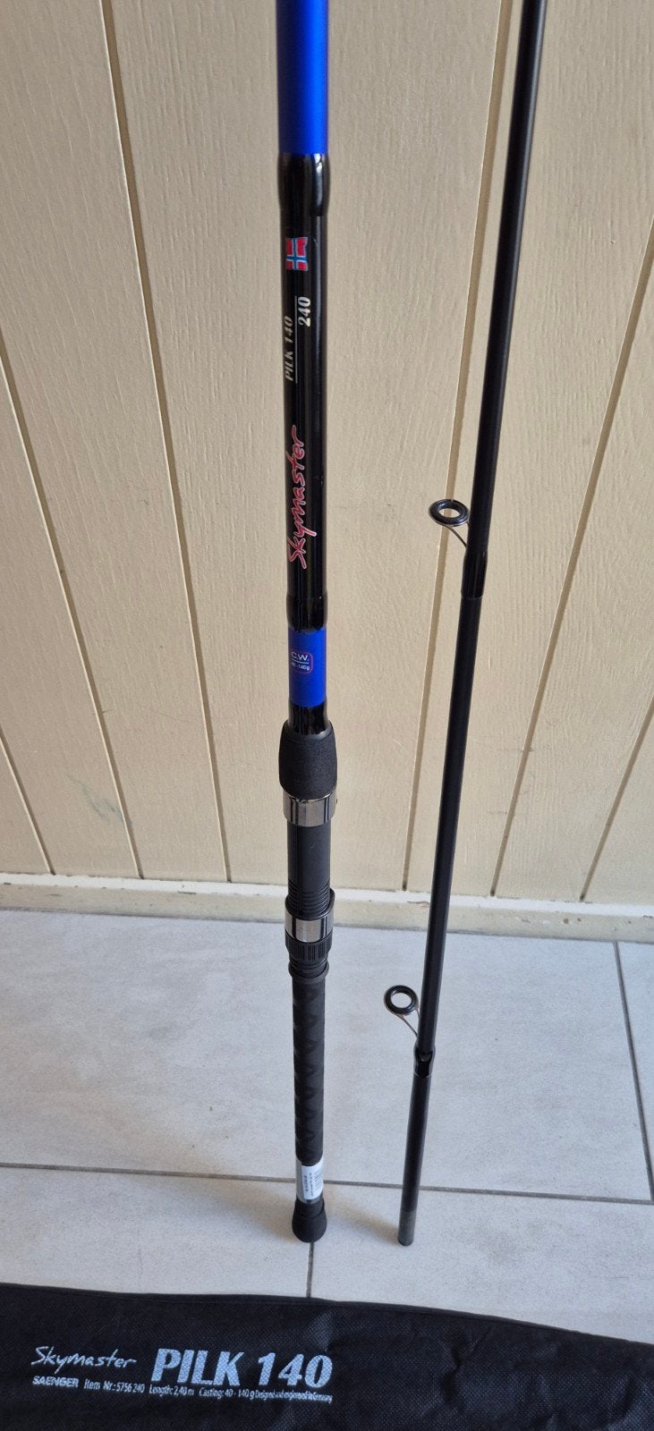 Saenger Skymaster Pilk. 2.40m, 40-140g., Ophalen, 2.40m, Werphengel, Nieuw