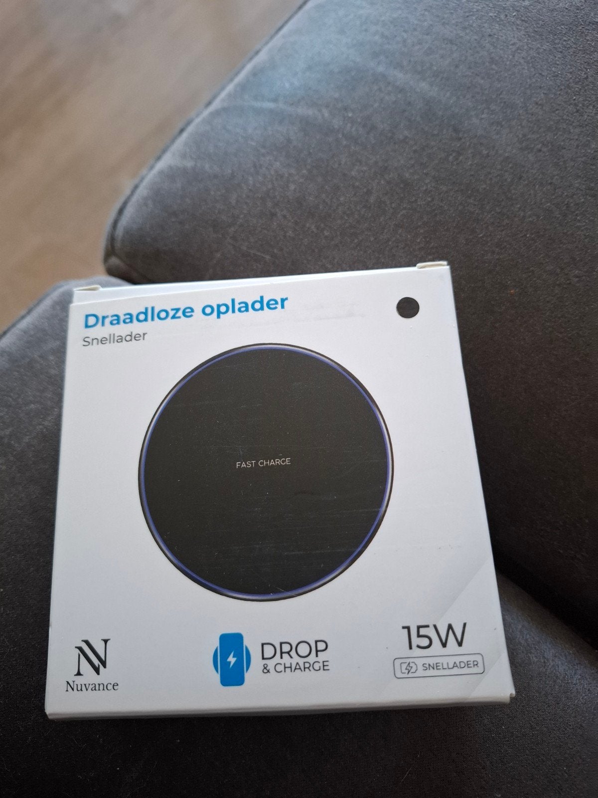 Nieuwe Nuvance Draadloze Snellader 15W met USB-C kabel, Telecommunicatie, Ophalen of Verzenden