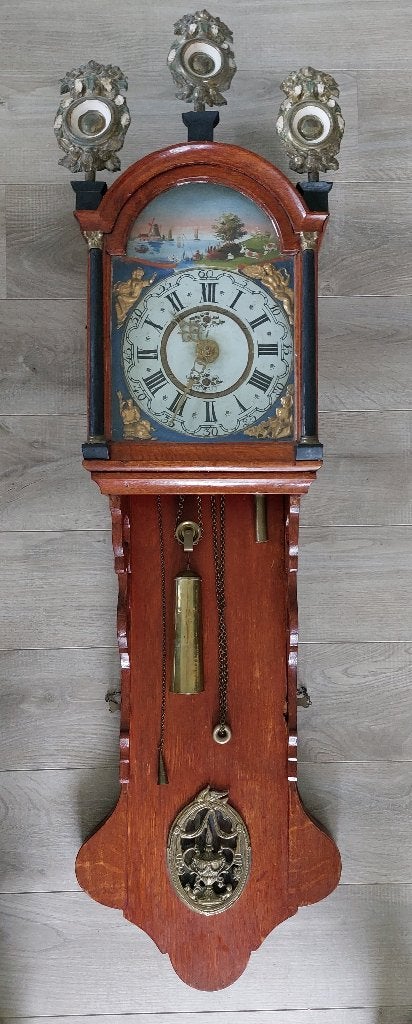 Antieke Friese Staartklok, Antiek en Kunst, Ophalen