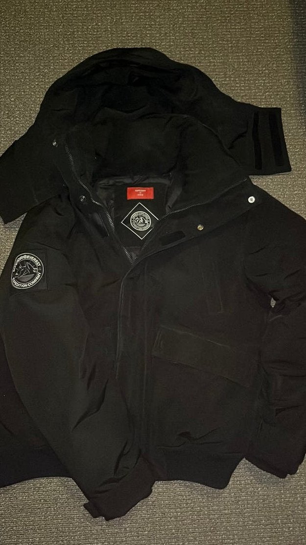 Superdry winterjas heren L, Ophalen of Verzenden, Zo goed als nieuw, Maat 52/54 (L), Zwart
