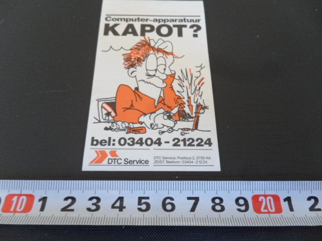 sticker zeist computer apparatuur kapot? DTC SERVICE *, Verzamelen, Stickers, Ophalen, Zo goed als nieuw