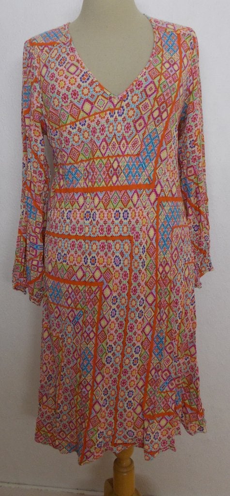 Apart print jurkje van Redsoul! M, Kleding | Dames, Maat 38/40 (M), Verzenden, Oranje, Zo goed als nieuw