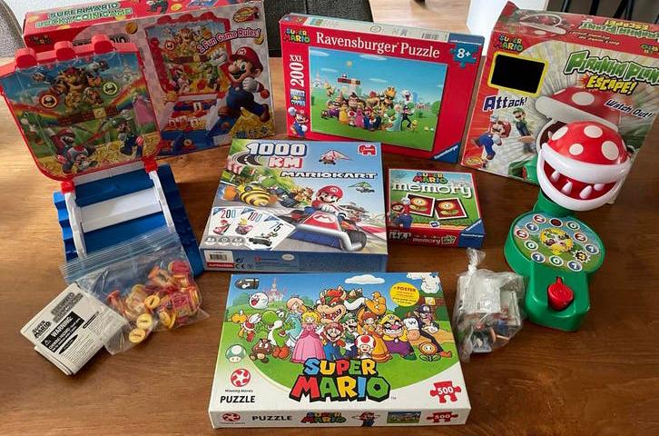 Grote Mario Spellen & Puzzel Collectie - Ravensburger, Memor, Ophalen of Verzenden, Meer dan 50 stukjes, Gebruikt, 6 jaar of ouder