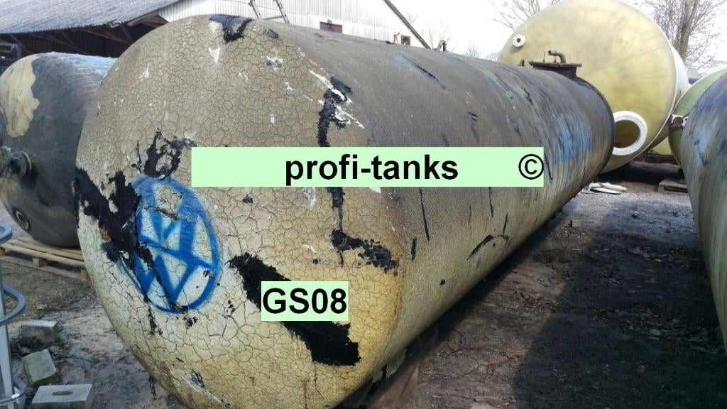 S08 opslagtank 13000 L stalen tank watertank ondergronds, Tuin en Terras, Regentonnen, 150 liter of meer, Ophalen, Gebruikt, Metaal