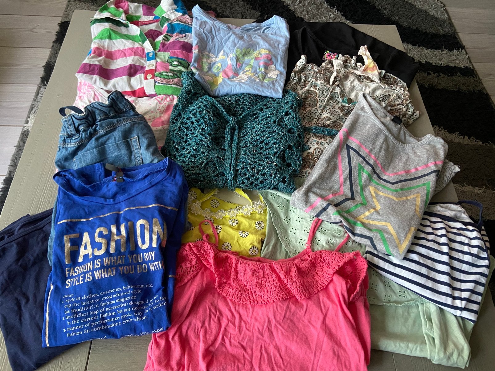 15-Delig pakketje kleding voor 9,50 !!!, Ophalen of Verzenden, Gebruikt, Maat 152