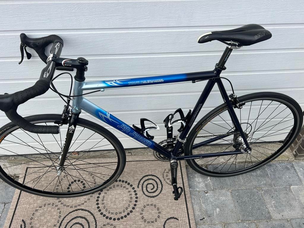 Jan Janssen racefiets, Oldtimer, Fietsen en Brommers, Fietsen | Racefietsen, 28 inch, Gebruikt, Heren, Aluminium