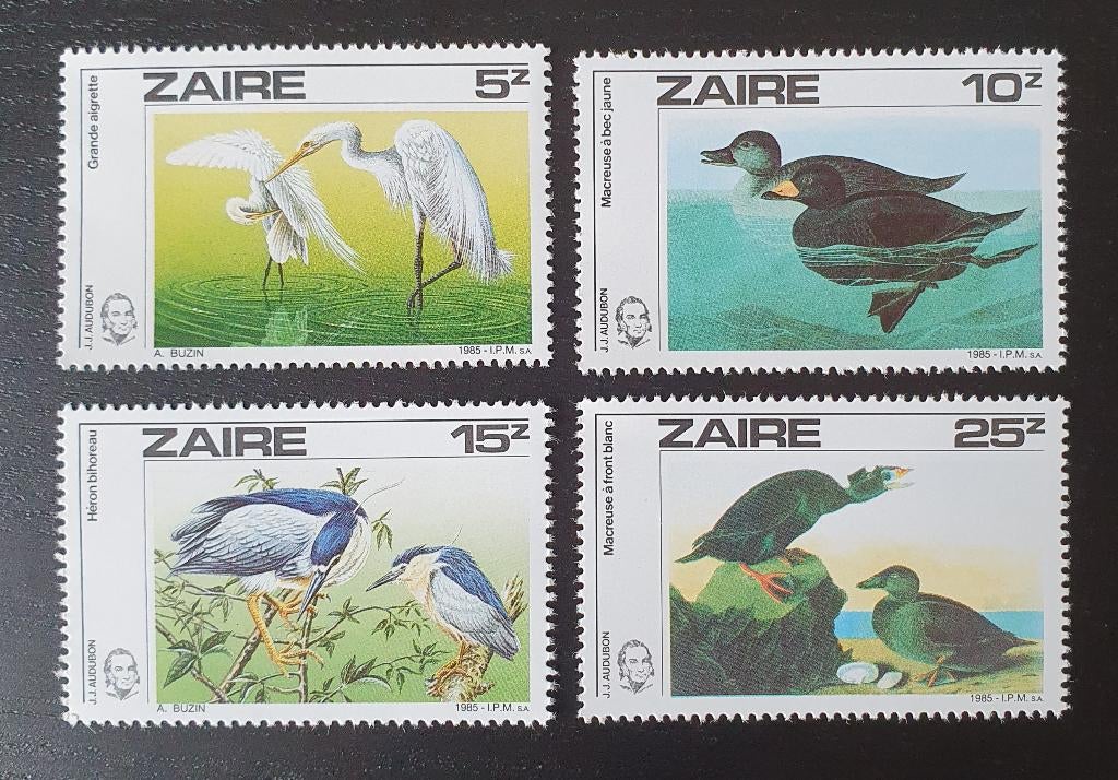 Zaire 1985 Vogels Michel 904-907 postfris, Verzenden, Postfris, Dier of Natuur