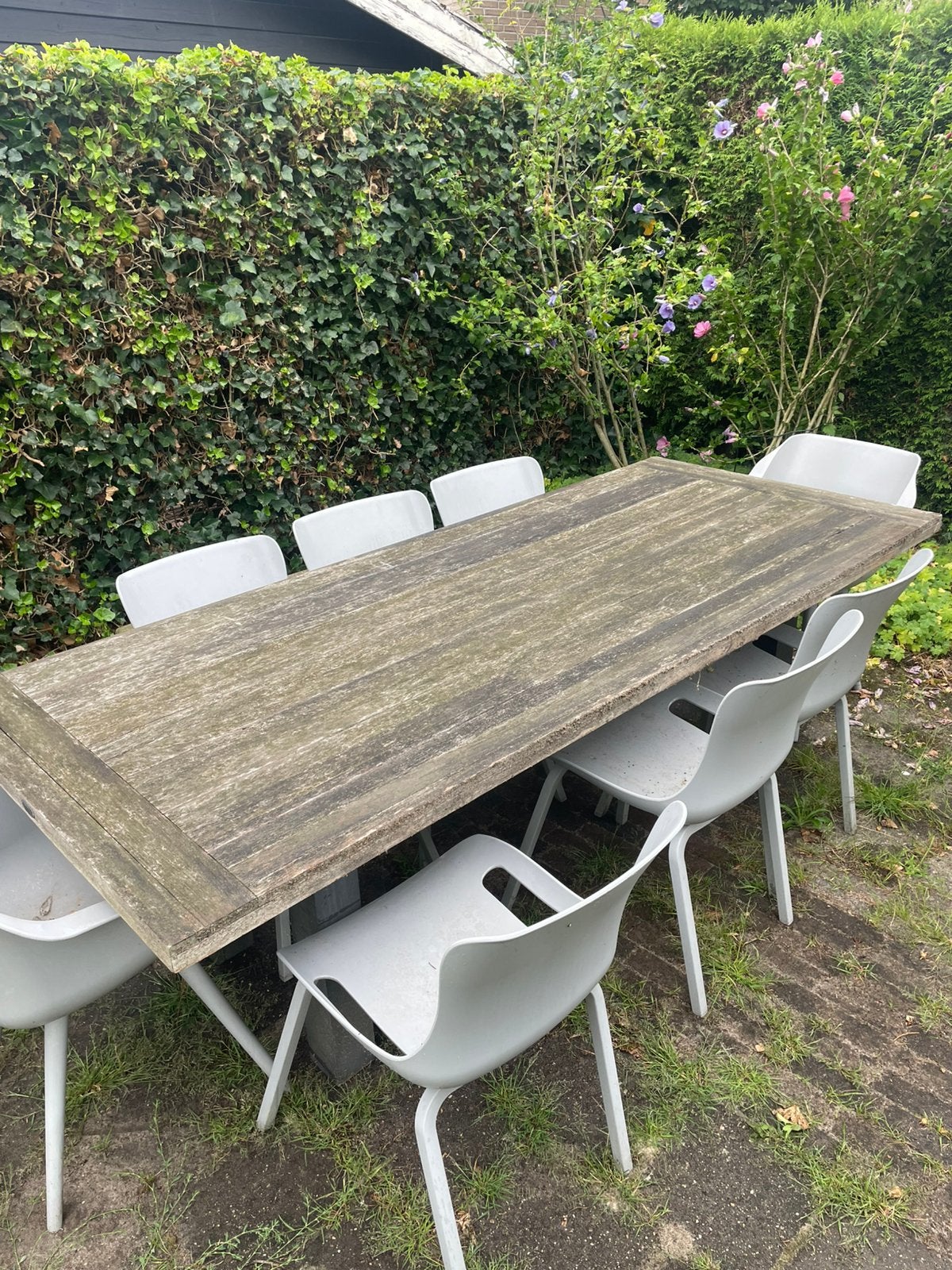 Hartman tuinset met Yasmani tafel en 8 stoelen Sophie, Ophalen, Kunststof, Gebruikt, 8 zitplaatsen