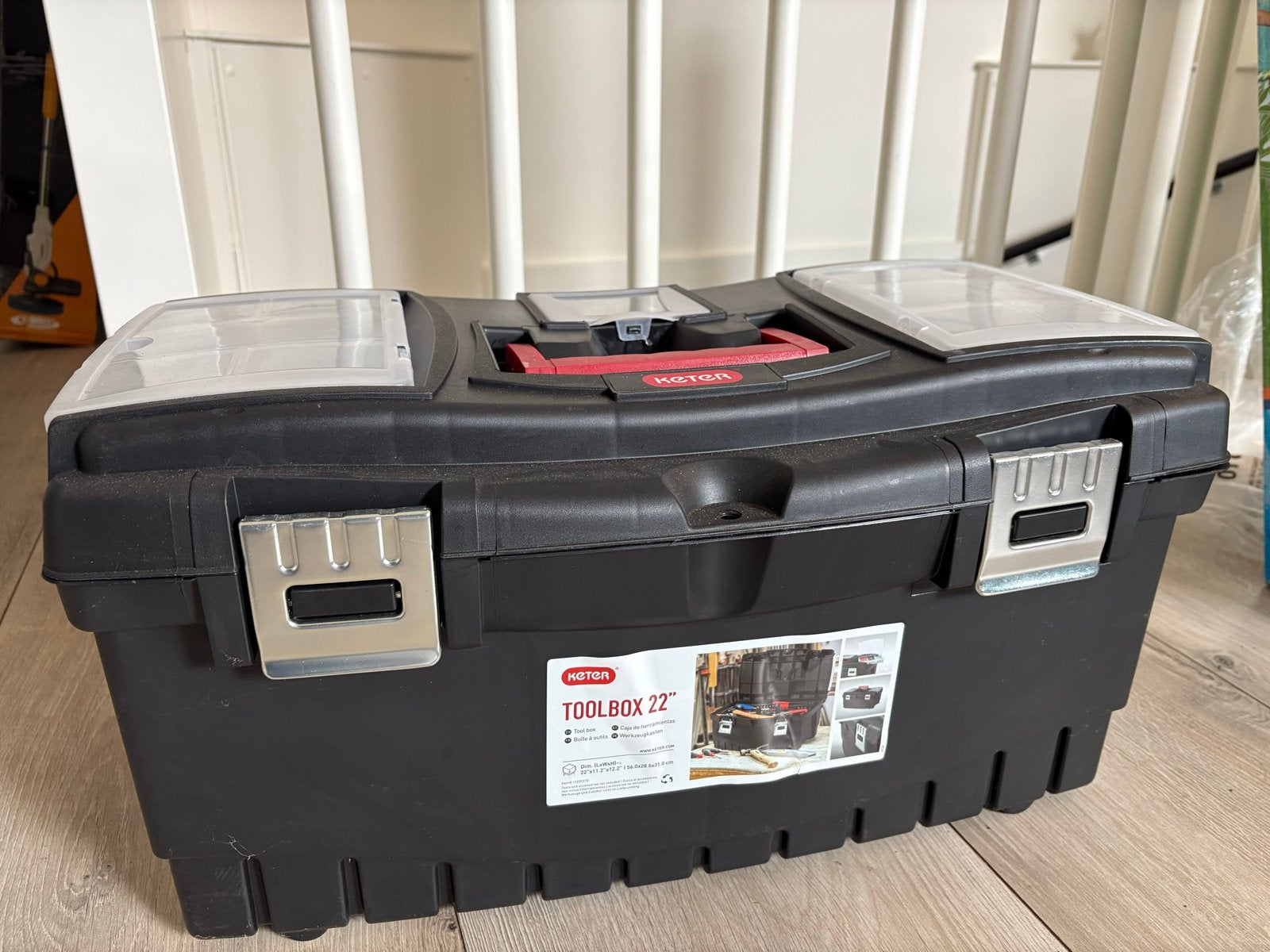 Keter Basic Toolbox Gereedschapskoffer 22 inch - Nieuw, Doe-het-zelf en Verbouw, Gereedschapskisten, Ophalen of Verzenden, Nieuw