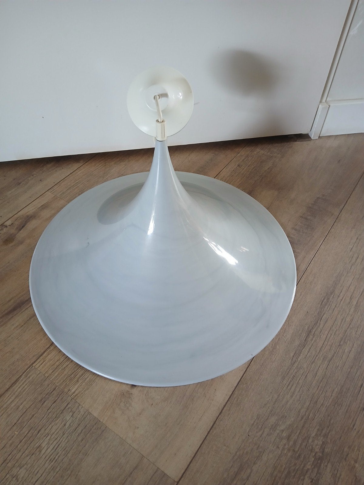 Jaren 90 kunstof heksenhoed lamp trompetlamp, Ophalen of Verzenden, Minder dan 100 cm