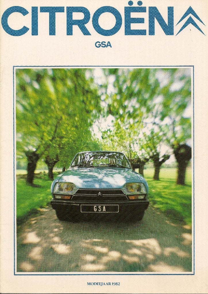 Folder Citroën GSA, 1981, Ophalen of Verzenden, Nieuw, Citroën