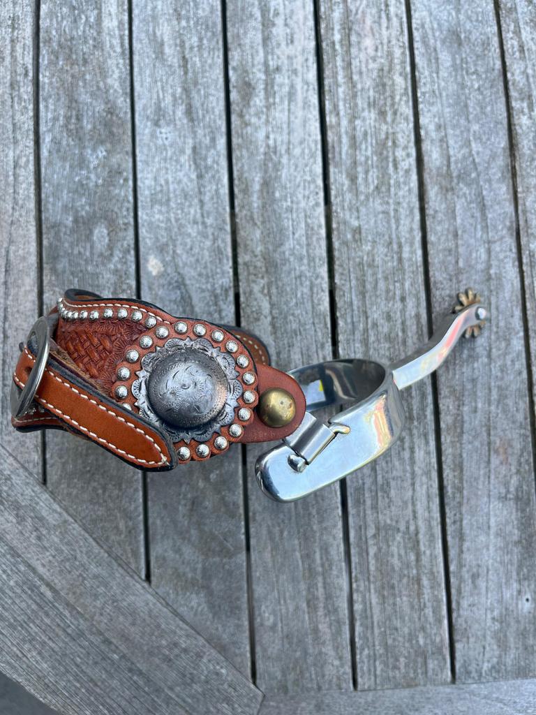 Western sporen, Dieren en Toebehoren, Paardrijkleding, Ophalen of Verzenden, Gebruikt, Western, Schoeisel