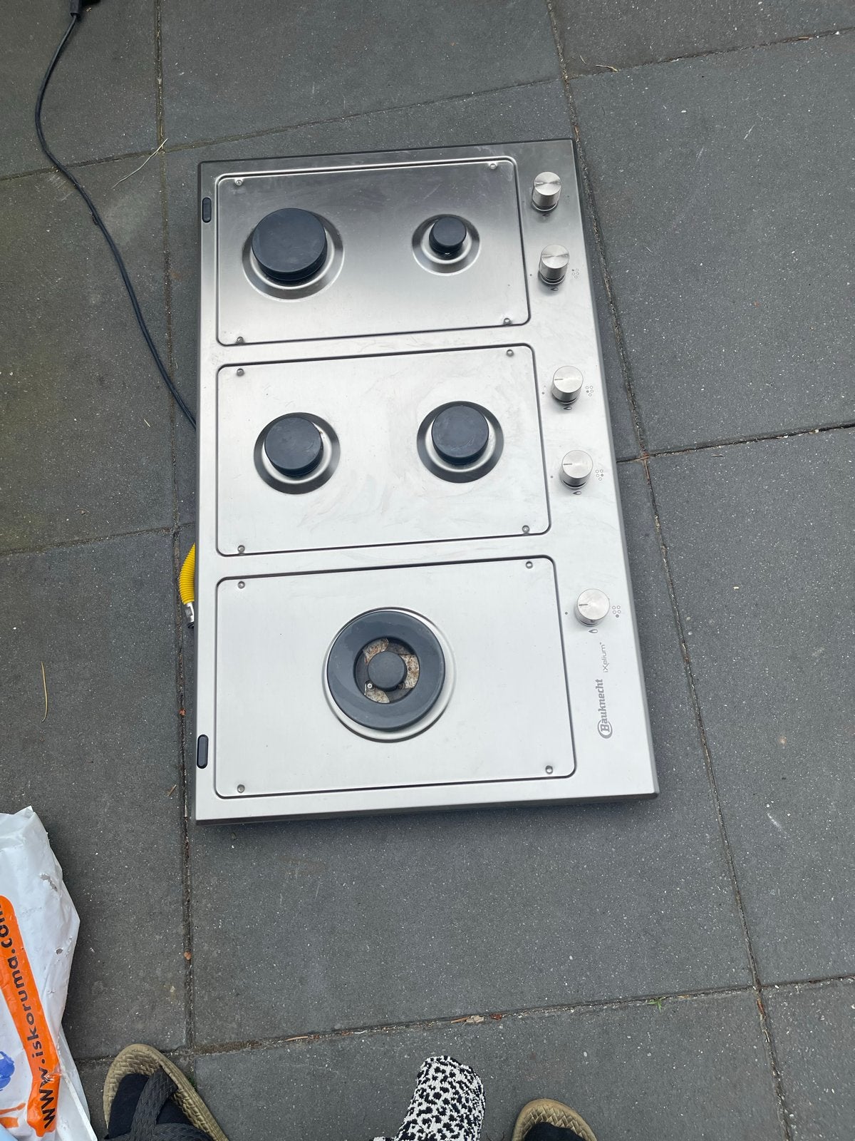 Bauknecht TGW 6595 IXL Gas Kookplaat - 5 Kookzones, Ophalen, Gebruikt, Inbouw, Gas