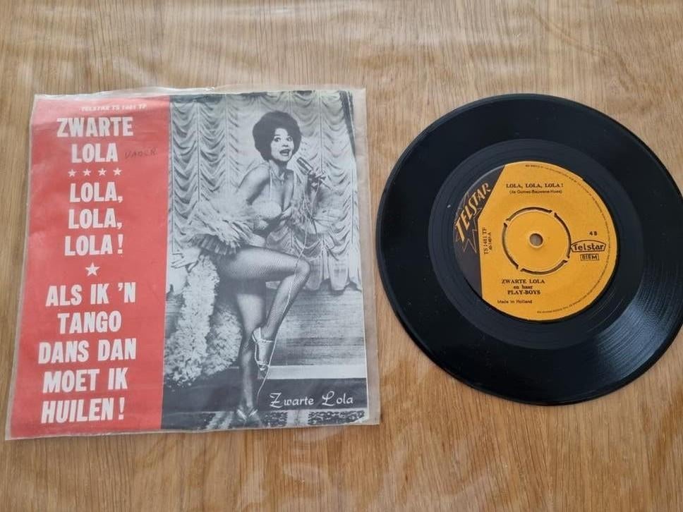 Zwarte Lola - Lola, Lola, Lola! / Als ik 'n Tango dans, Gebruikt, 7 inch, Single, Ophalen of Verzenden