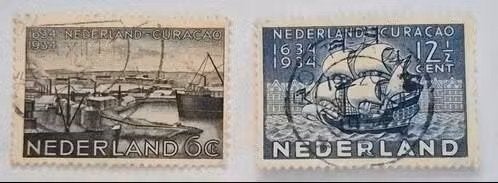 Nederland 1934 - nvph 267-268 - Curaçao, Ophalen of Verzenden, T/m 1940, Gestempeld