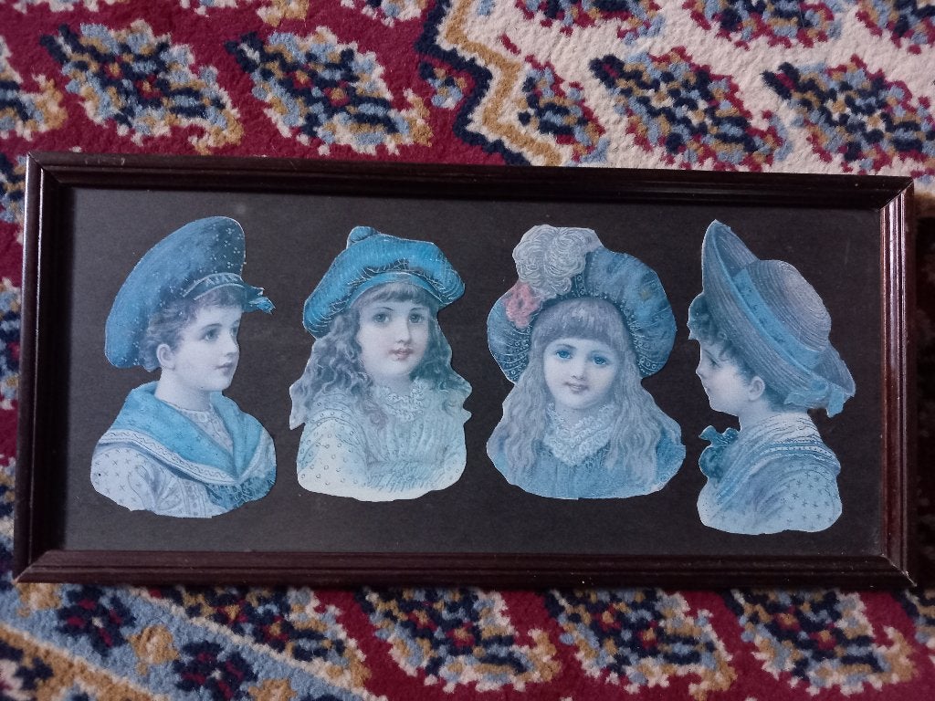 Vintage lijst Victoriaanse kinderen, Antiek en Kunst, Curiosa en Brocante, Ophalen