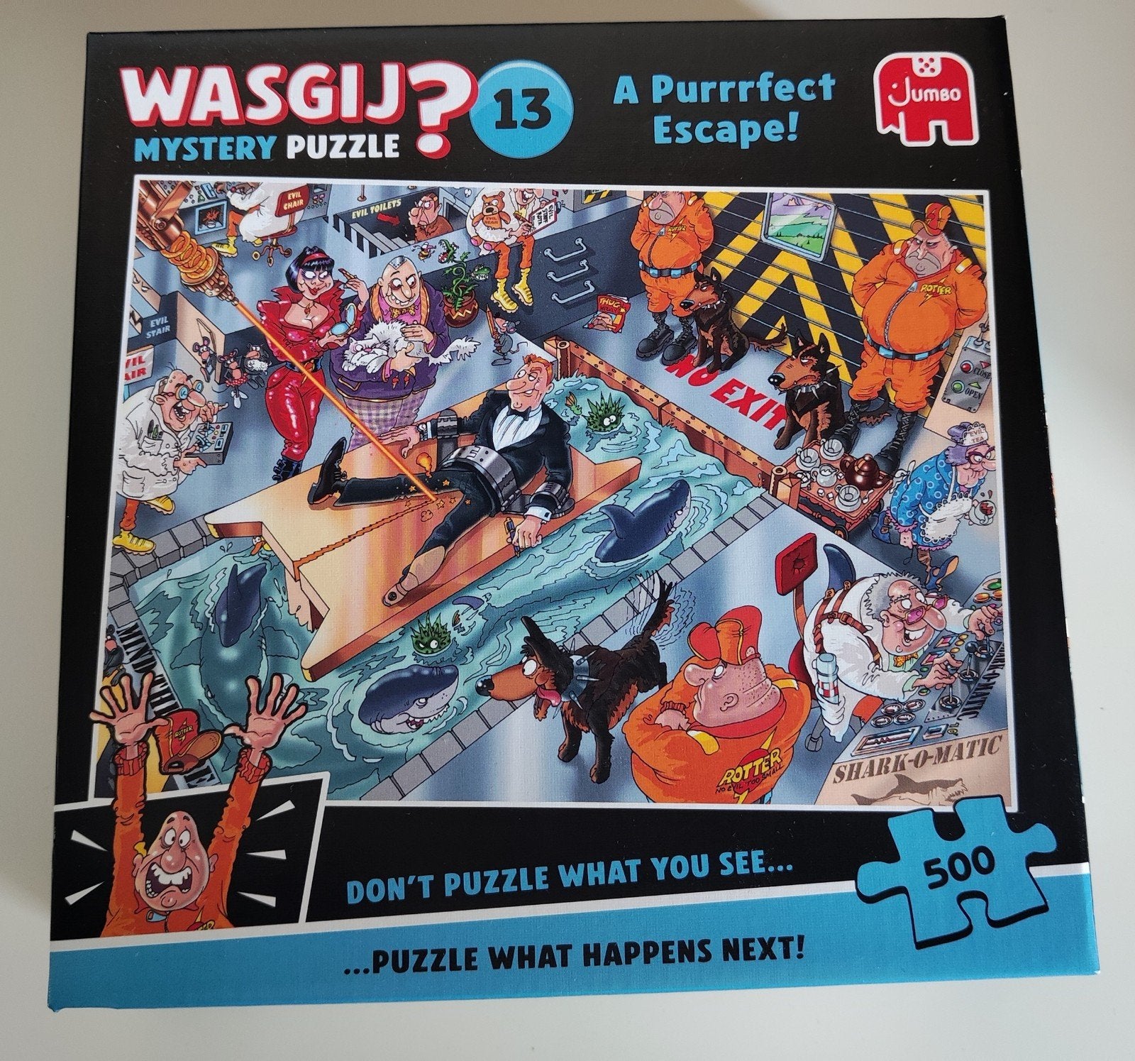 Wasgij puzzels en regenboogkleuren puzzel van Clementoni, Ophalen of Verzenden, 500 t/m 1500 stukjes, Zo goed als nieuw, Legpuzzel