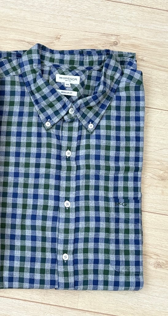 Mc Gregor overhemd mt XXXL (lange mouw), Kleding | Heren, Blauw, Mc gregor, Ophalen of Verzenden, Zo goed als nieuw