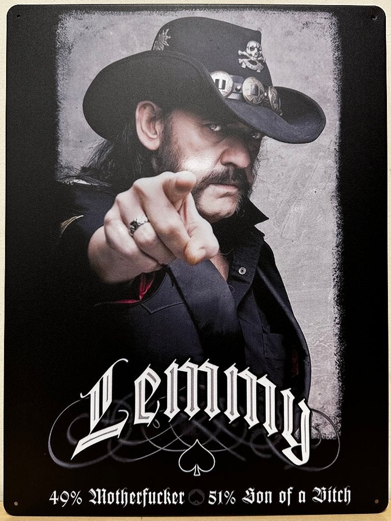 Lemmy Motorhead reclamebord van metaal wandbord decoratie, Verzamelen, Info@deconoord.nl, Deco Noord, Nieuw, Ophalen of Verzenden