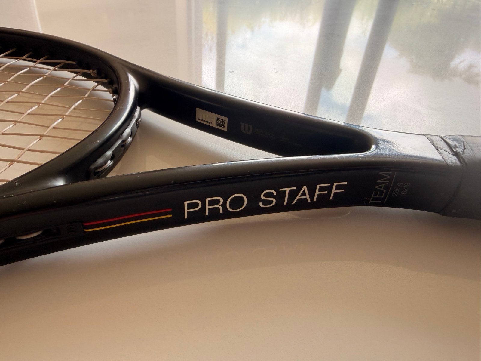 Wilson Pro Staff Team Tennisracket - Gebruikt, Sport en Fitness, Tennis, Ophalen of Verzenden, Gebruikt, Racket, Wilson