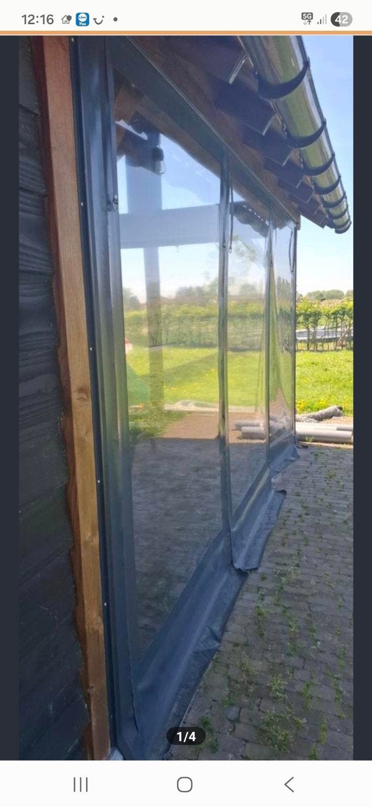overkappingzeilen, serre zeilen (hoge kwaliteit), Ophalen, Veranda
