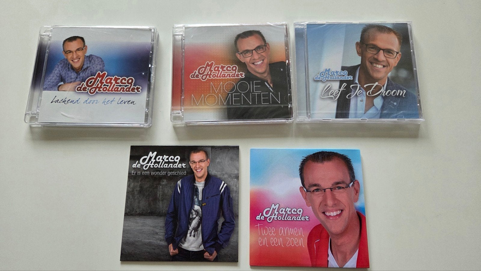 Marco de Hollander CD's - Diverse singles en albums, Verzenden, Nieuw in verpakking, Levenslied of Smartlap