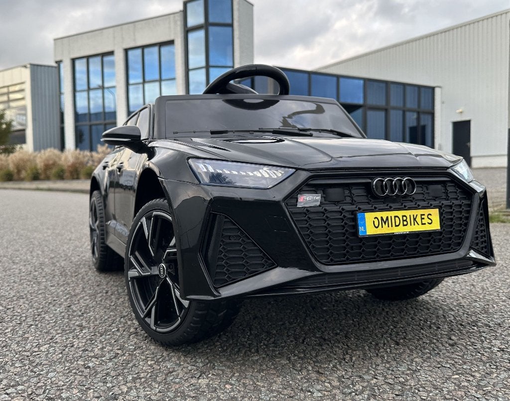 Audi RS6 12v wit Afstandsbediening / Bleutooth / Leder / RU, Ophalen of Verzenden, Nieuw