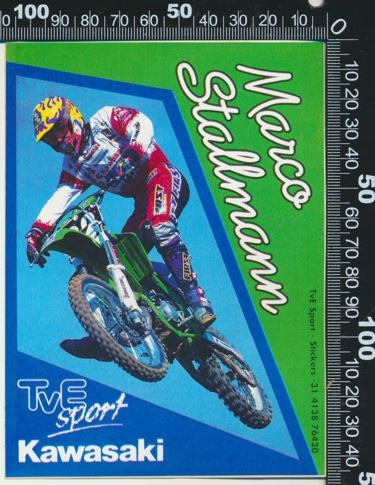 Sticker: Marco Stallmann - Kawasaki, Ophalen of Verzenden, Zo goed als nieuw, Auto of Motor