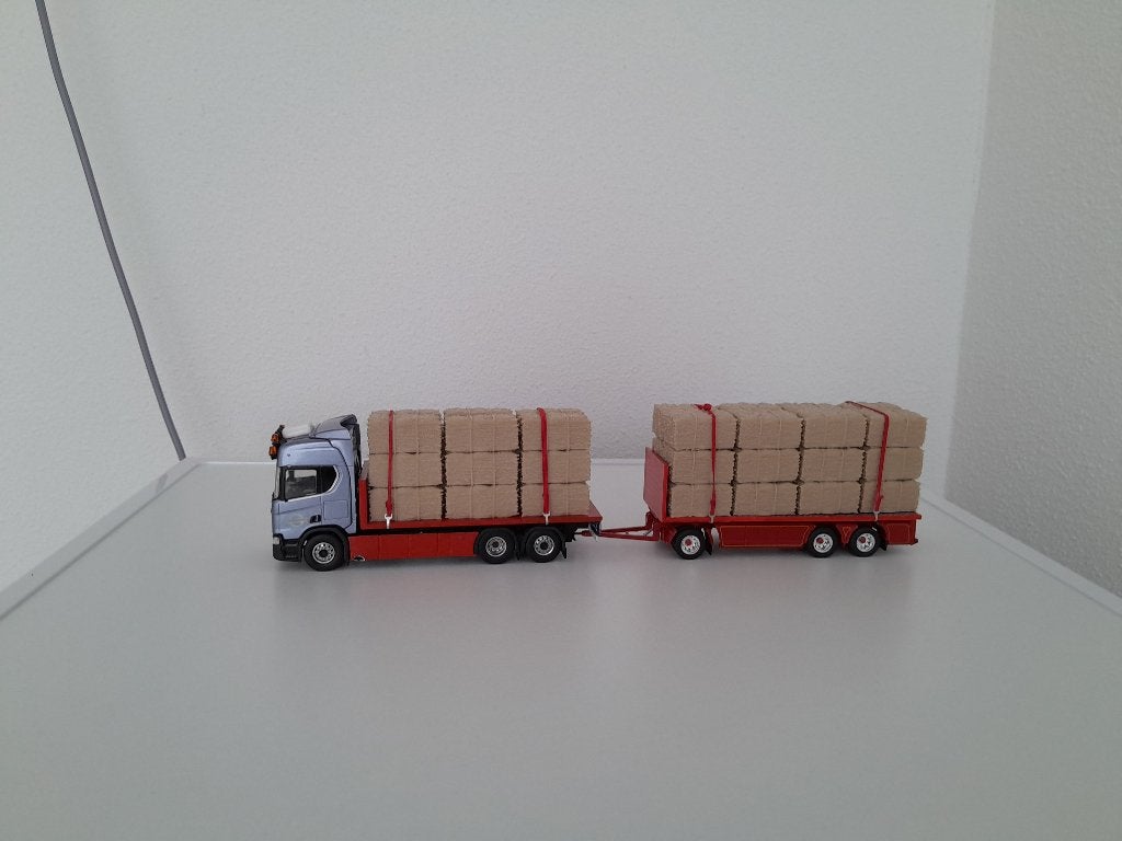 Scania Nijssen Fourages motorwagen met aanhanger met lading, Verzenden, Nieuw, Bus of Vrachtwagen, Tekno