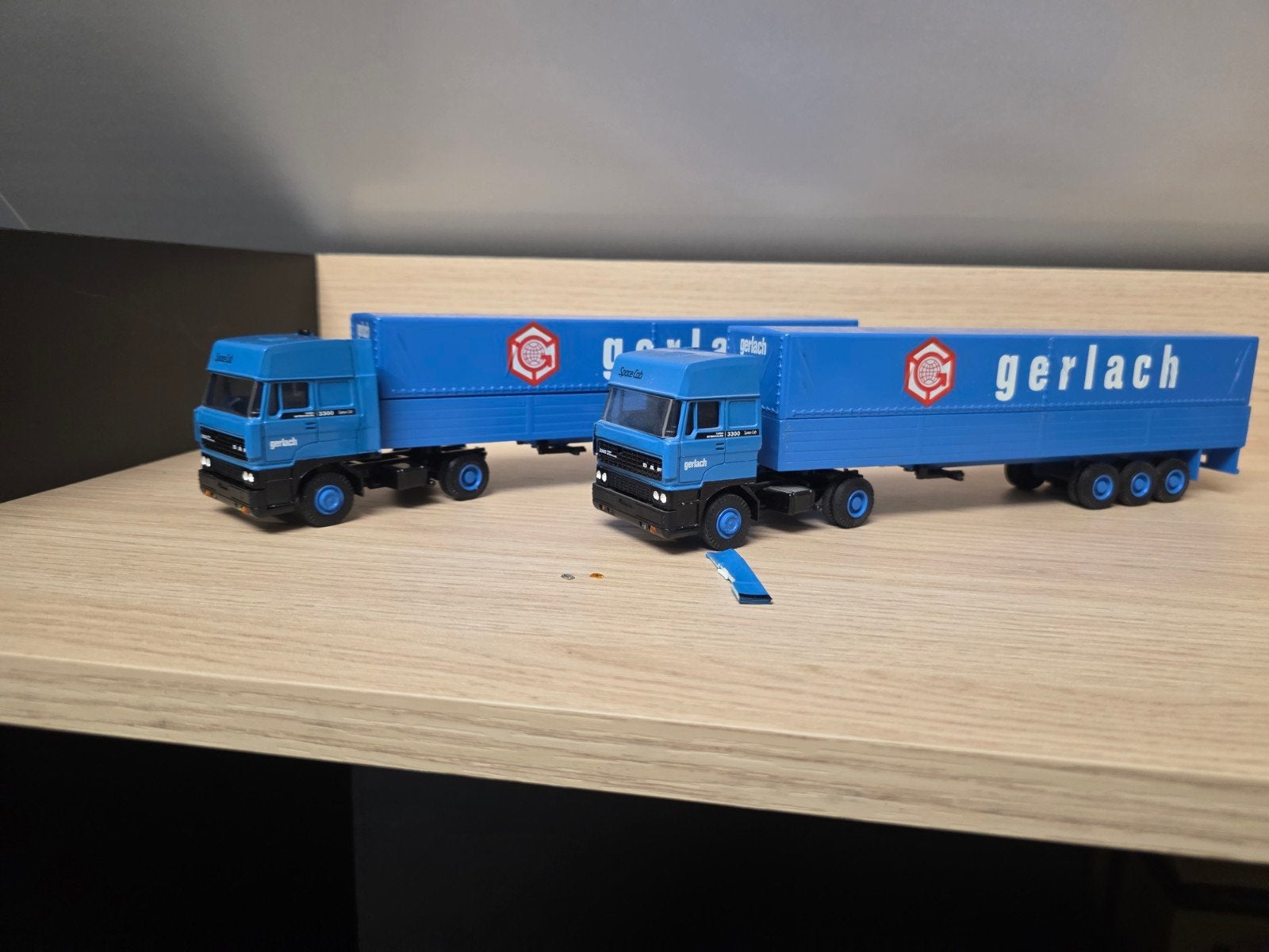 Modelauto Gerlach DAF 3300 Space Cab vrachtwagens, Hobby en Vrije tijd, Modelauto's | 1:50, Ophalen of Verzenden, Gebruikt, Bus of Vrachtwagen