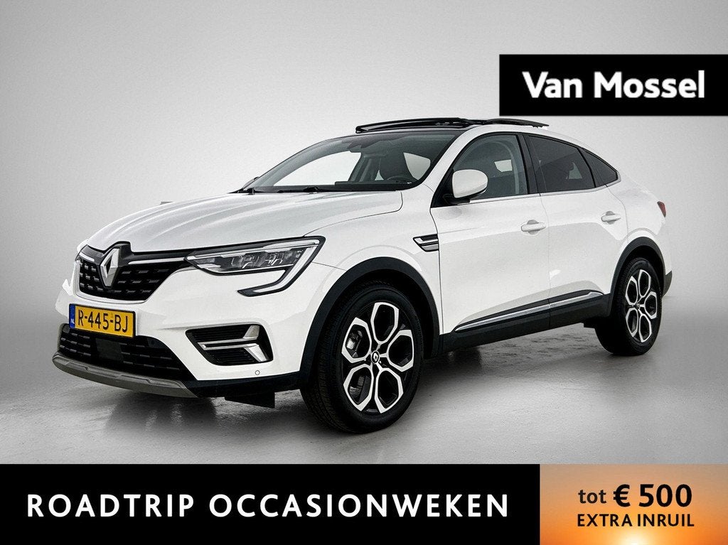Renault Arkana 1.6 E-Tech Hybrid 145 Intens | Automaat | App, Auto's, Renault, Gebruikt, Euro 6, Leder en Stof, Wit