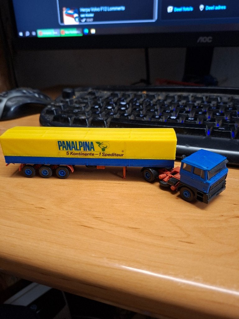 Kibri DAF Panalpina, Ophalen of Verzenden, Bus of Vrachtwagen, Overige merken