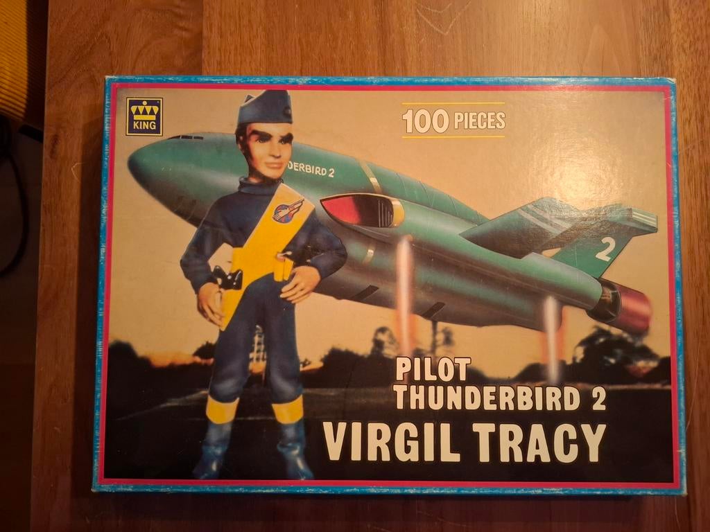 Thunderbirds puzzel, 100 stukjes, origineel, Ophalen of Verzenden, Minder dan 500 stukjes, Gebruikt, Legpuzzel