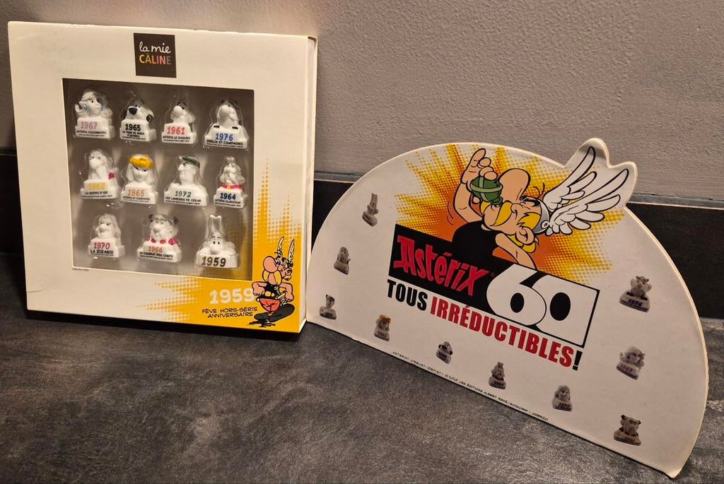 Asterix en Obelix 'feves' 2019 - 60 Jaar Jubileum Compleet, Verzamelen, Ophalen of Verzenden, Asterix en Obelix, Nieuw, Beeldje of Figuurtje