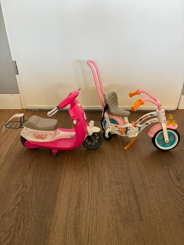 Baby Born Driewieler/Fiets + Scooter (defect), Ophalen, Gebruikt, Overige typen