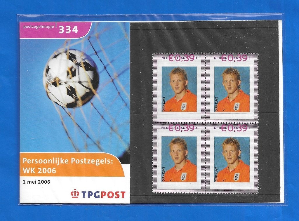 Postzegelmapje 334 - Pers. Postzegels, Dirk Kuyt WK 2006, Verzenden, Na 1940, Postfris