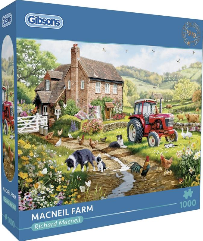 Gibsons - Macneil Farm - 1000 stukjes, Ophalen of Verzenden, 500 t/m 1500 stukjes, Nieuw, Legpuzzel