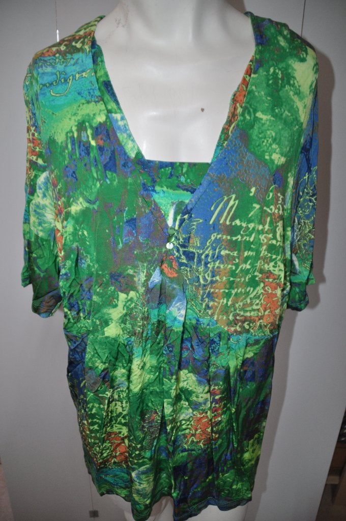 TUW77  Siempre Piu by Chalou Shirt maat 50, Kleding | Dames, Siempre, Overige kleuren, Zo goed als nieuw, Shirt of Top