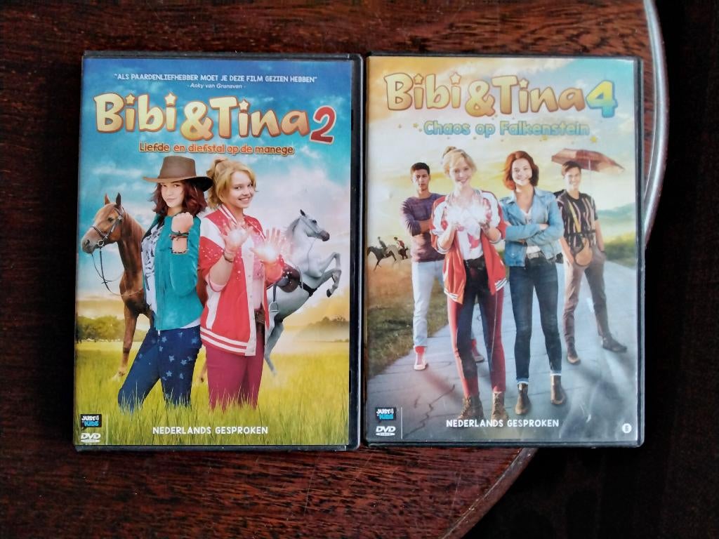 Bibi & tina deel 2 en 4, 2 dvds, origineel, Cd's en Dvd's, Dvd's | Kinderen en Jeugd, Zo goed als nieuw, Film, Avontuur, Alle leeftijden