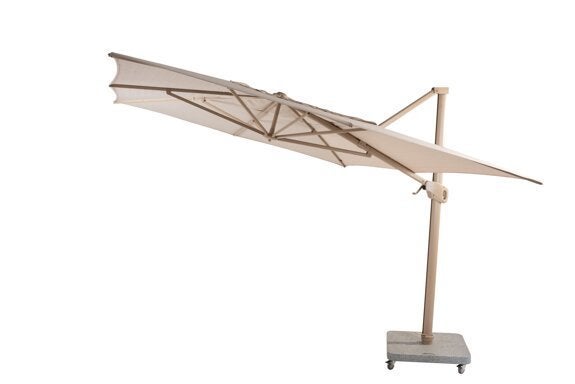 4 SO Zweefparasol Hacienda 300 x 400 cm. zand met zand frame, Niet ingevuld, Niet ingevuld, Nieuw, Ophalen of Verzenden